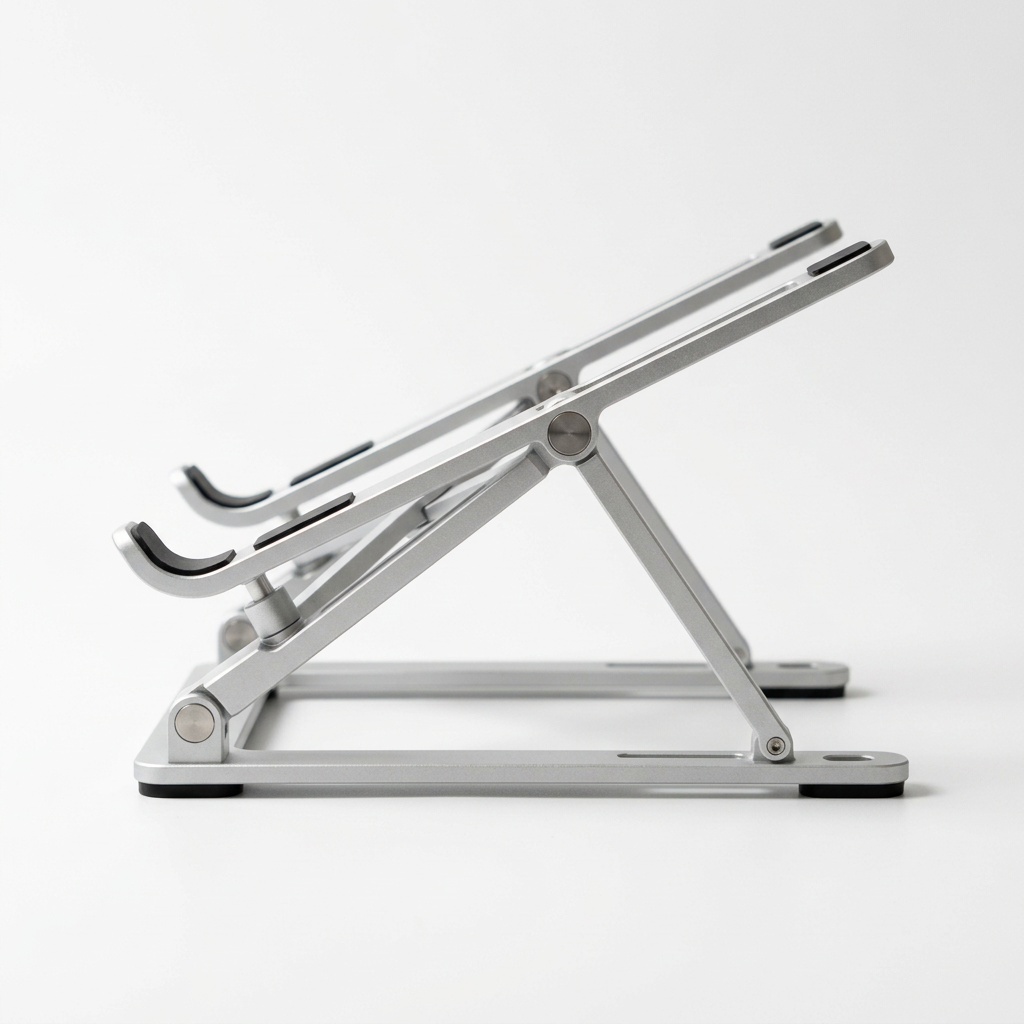 Laptop stand side view, generated concept